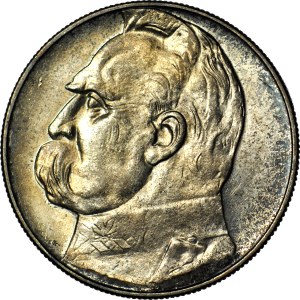 10 gold 1935, Pilsudski, minted