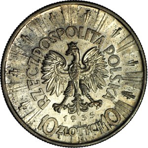 10 złotych 1935, Piłsudski, menniczy