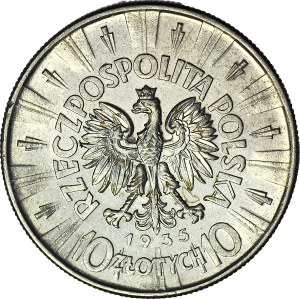 10 gold 1935, Pilsudski, beautiful