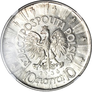 10 złotych 1936, Piłsudski, mennicze