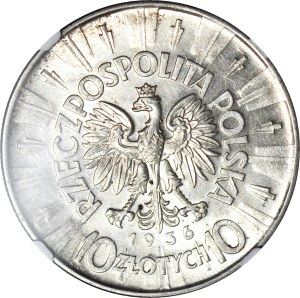 10 gold 1936, Pilsudski, minted