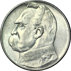 10 gold 1936, Pilsudski, minted