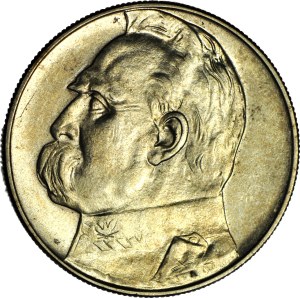 10 gold 1937, Pilsudski, rarer vintage, minted