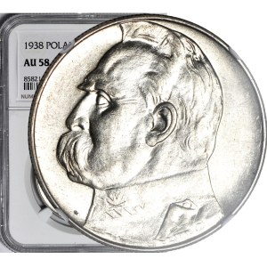 10 złotych 1938, Piłsudski, menniczy