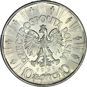 10 gold 1939, Pilsudski, mint, beautiful