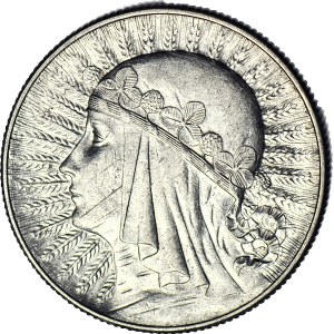 5 złotych 1933, Głowa, piękna