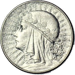 5 złotych 1933, Głowa, piękna