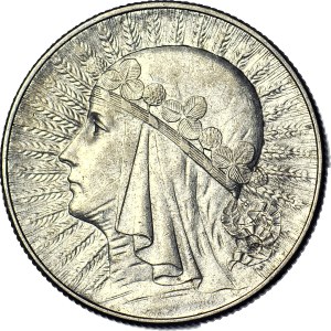 5 złotych 1933, Głowa, piękna