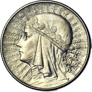 5 złotych 1934, Głowa, piękna