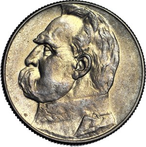5 gold 1934, Pilsudski, official, minted