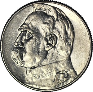 5 gold 1934, Pilsudski, official, minted