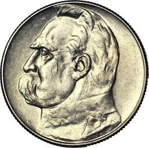 5 gold 1935, Pilsudski, minted