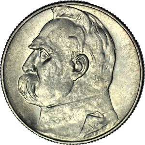5 gold 1936, Pilsudski, minted