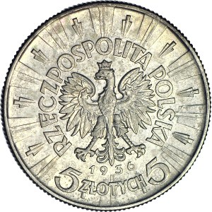 5 złotych 1936, Piłsudski, menniczy