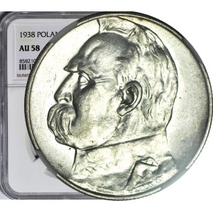 5 złotych 1938, Piłsudski, piękny