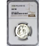 5 złotych 1938, Piłsudski, piękny
