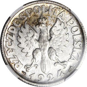2 Gold 1924, Harvester, horn and torch (Paris), minted