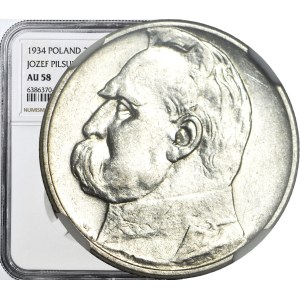 2 złote 1934, Piłsudski, piękny