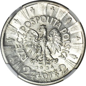 2 złote 1934, Piłsudski, piękny