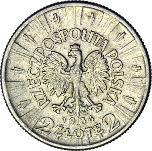 2 gold 1934, Pilsudski