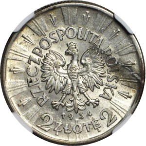 2 złote 1934, Piłsudski, piękny