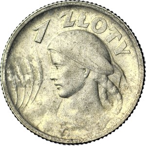 1 złoty 1924, Żniwiarka, róg i pochodnia (Paryż), piękna