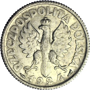 1 gold 1924, Harvester, horn and torch (Paris), beautiful