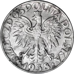 50 groszy 1938 NIENIKLOWANE, BEZ ZNAKU MENNICY