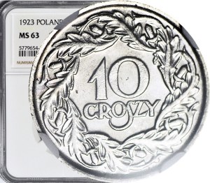 10 pennies 1923, minted