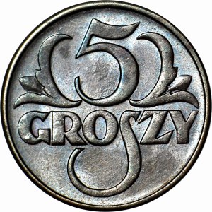 5 pennies 1930, rare vintage, minted