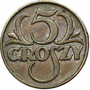 5 groszy 1936, rzadkie, mennicze