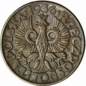 5 pennies 1936, rare, minted
