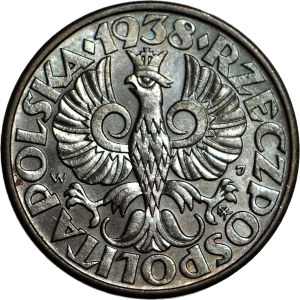 5 pennies 1938, minted