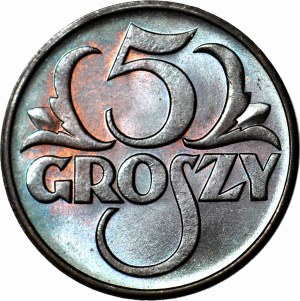 5 pennies 1938, minted