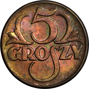 5 pennies 1939, mint, magnificent