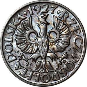 2 pennies 1927, minted
