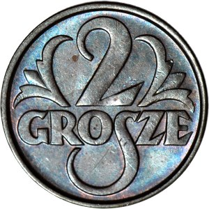 2 pennies 1928, minted