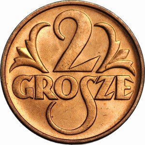2 pennies 1937, mint red