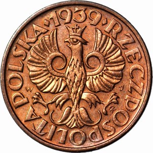 2 pennies 1939, mint, red, prooflike