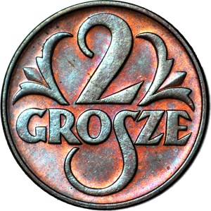 2 pennies 1939, minted