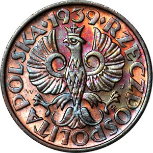 2 pennies 1939, minted