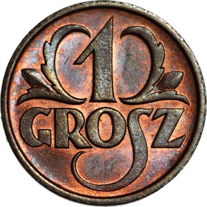 1 grosz 1925, menniczy, wspaniały