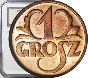 1 penny 1939, mint, color RD