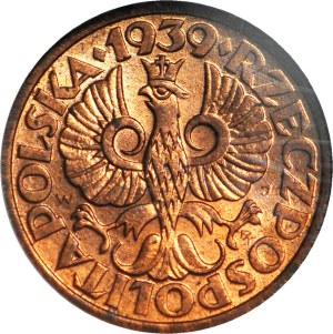 1 penny 1939, mint, color RD