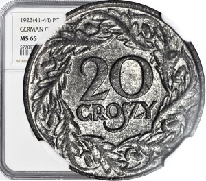 20 pennies 1923, Occupation, minted