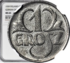1 penny 1939, Occupation, minted