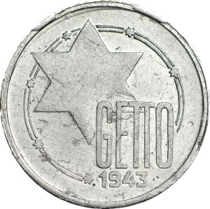 RR-, Ghetto, 10 Marks 1943, Aluminum, GDA 1/1 (shallow/shallow), very rare