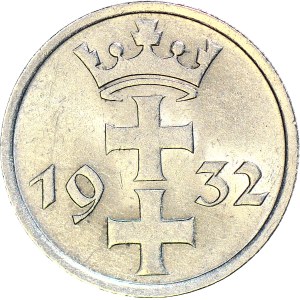 Wolne Miasto Gdańsk, 1 gulden 1932, menniczy