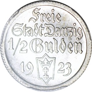 Free City of Danzig, 1/2 guilder 1923, minted