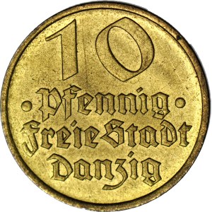 Wolne Miasto Gdańsk, 10 fenigów 1932, Dorsz, menniczy
